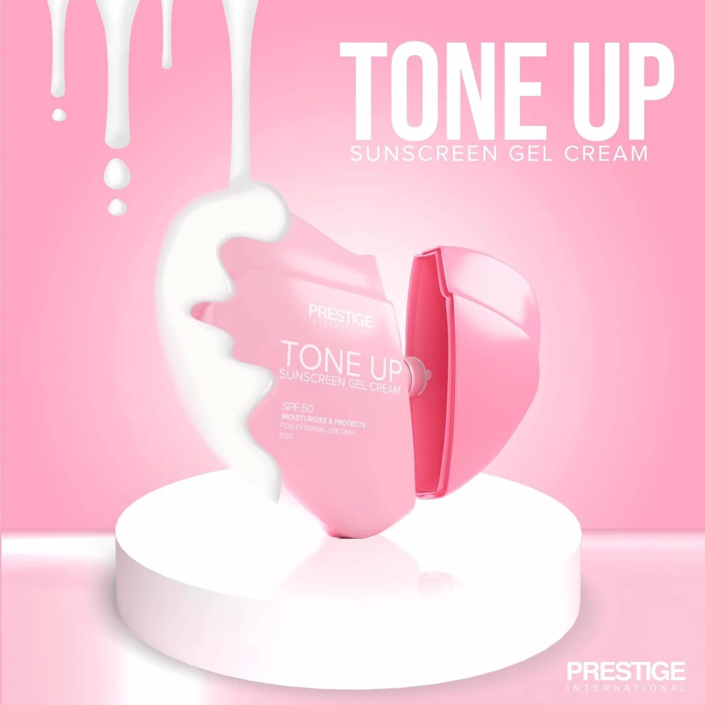 Prestige Tone Up Sunscreen Gel Cream Spf50 - 50g - Image 3