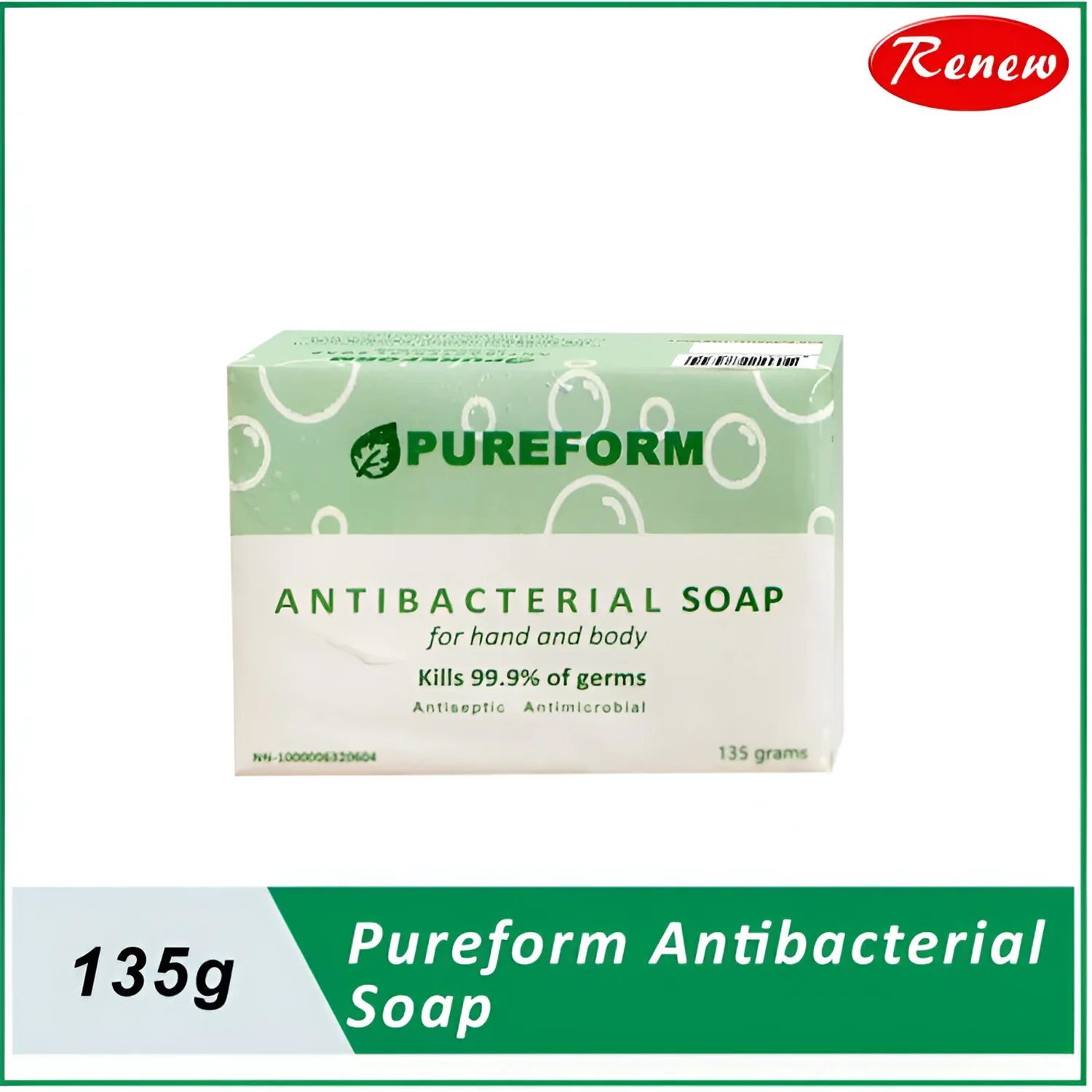 Pureform Antibacterial Hand & Body Soap - 135g - Image 2