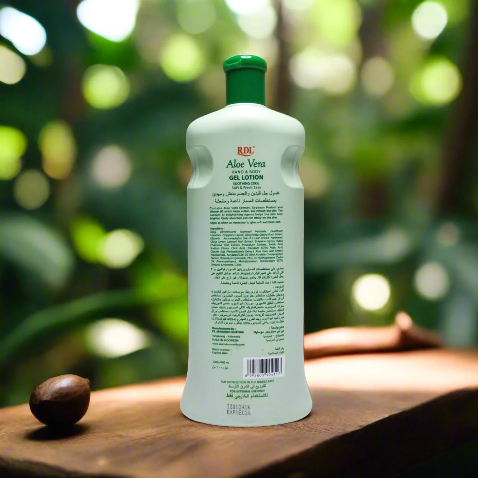 RDL Aloe Vera Extract Hand & Body Gel Lotion - 600ml - Image 4