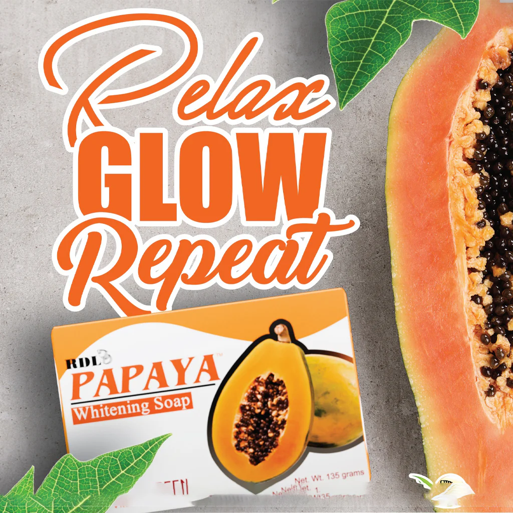 RDL Papaya Brightening Soap with Sunscreen – 3X Value Pack (3 x 65g) - Image 4