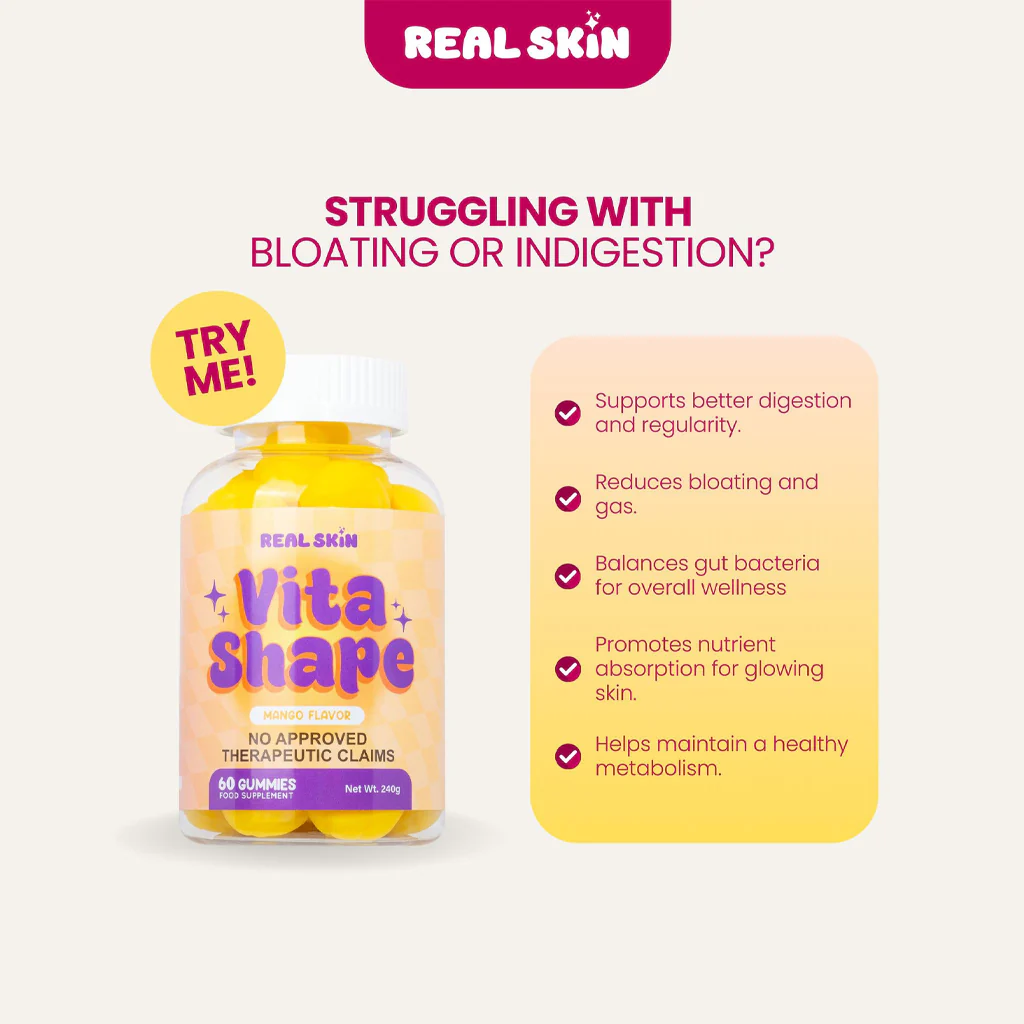 Real Skin Vita Shape Mango Flavor - 60 Gummies - Image 6