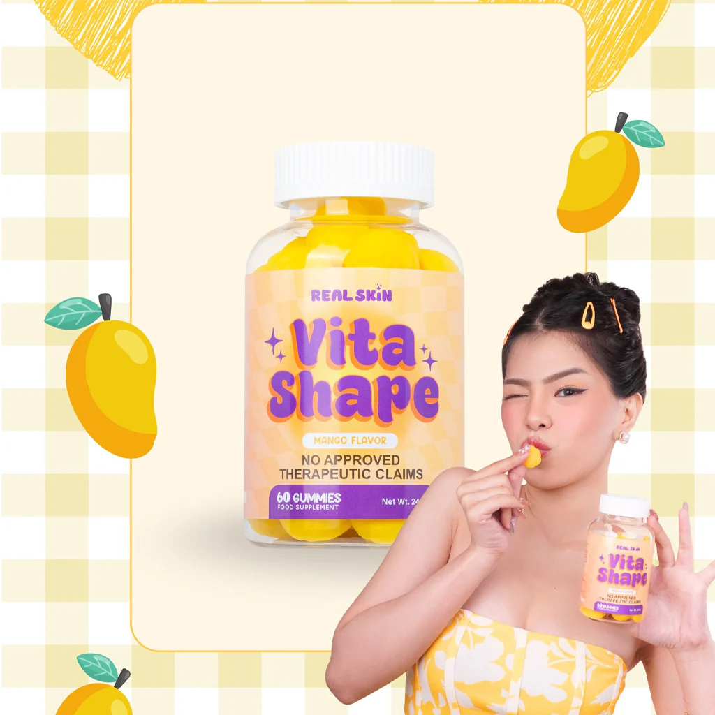 Real Skin Vita Shape Mango Flavor - 60 Gummies - Image 7