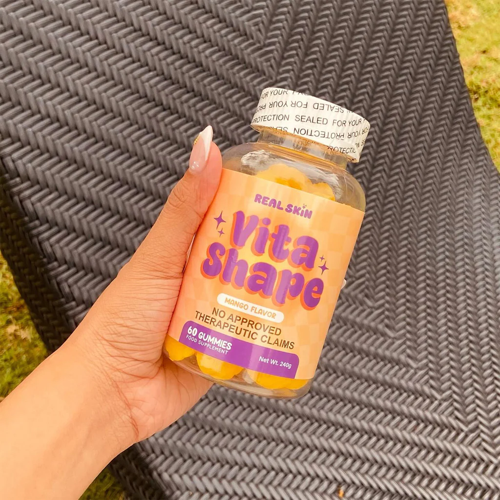 Real Skin Vita Shape Mango Flavor - 60 Gummies - Image 9