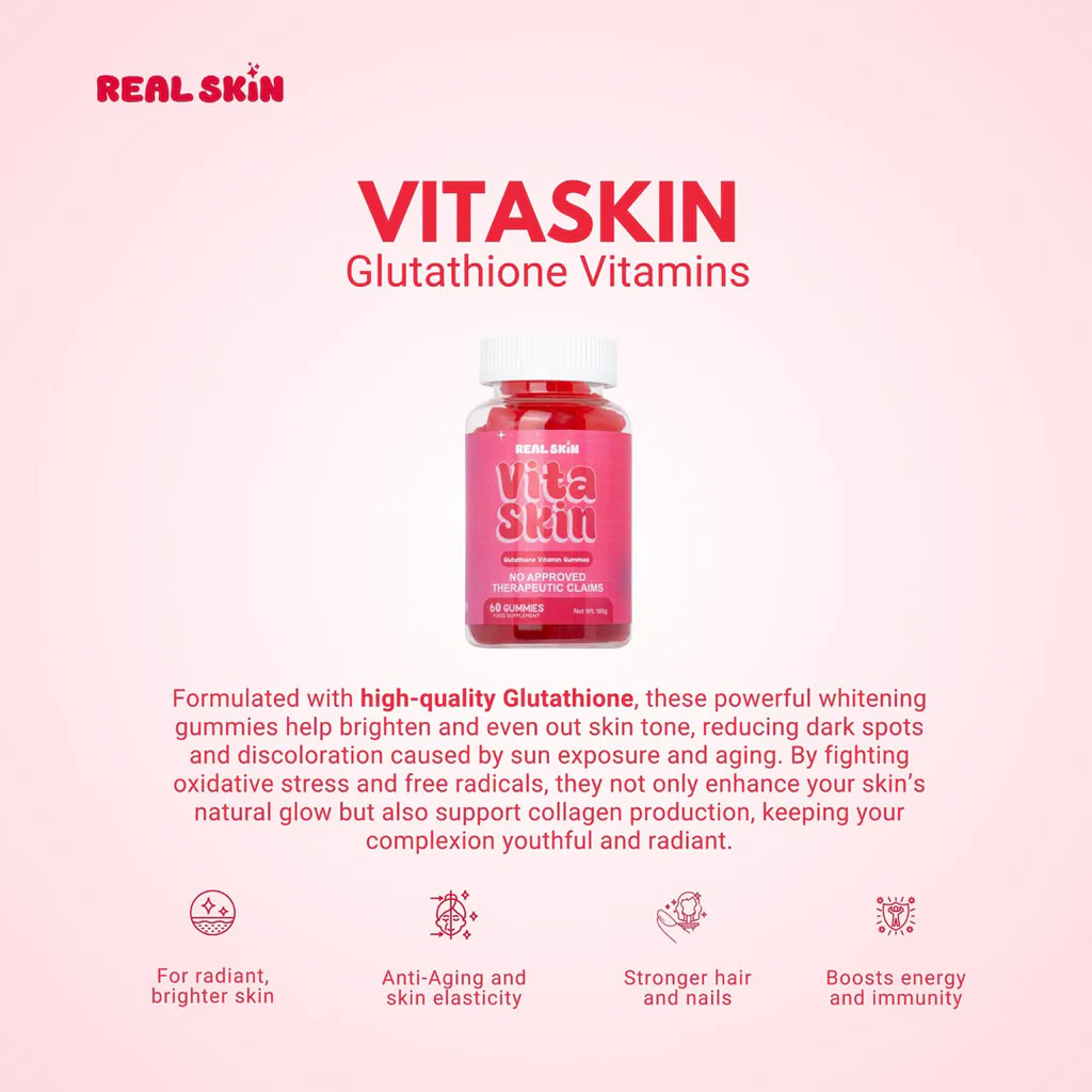 Real Skin Vita Skin Glutathione Gummies 1+1 Offer - Image 11