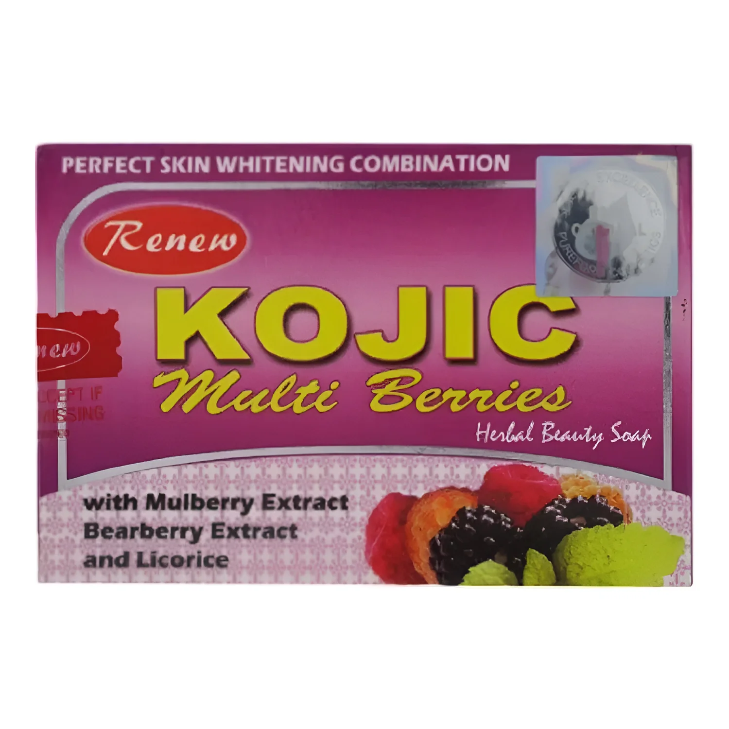Renew Kojic Multi Berries Herbal Beauty Soap - 135g - Image 3