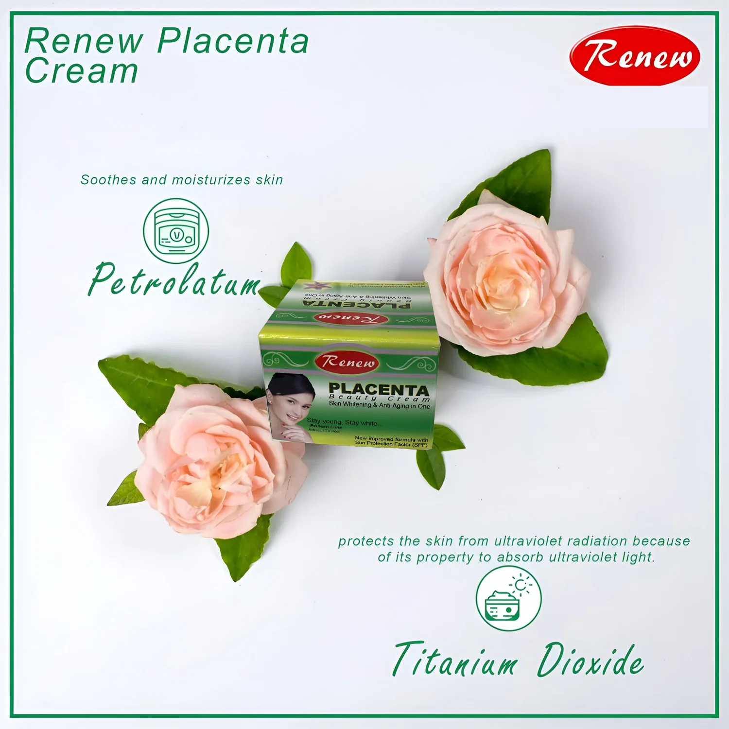Renew Placenta Skin Whitening & Anti-Aging In One Beauty Cream - Image 4