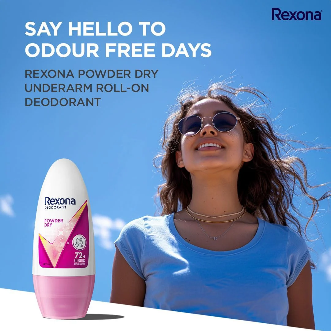 Rexona Powder Dry Roll-On Deodorant for Women – 50ml - Image 8