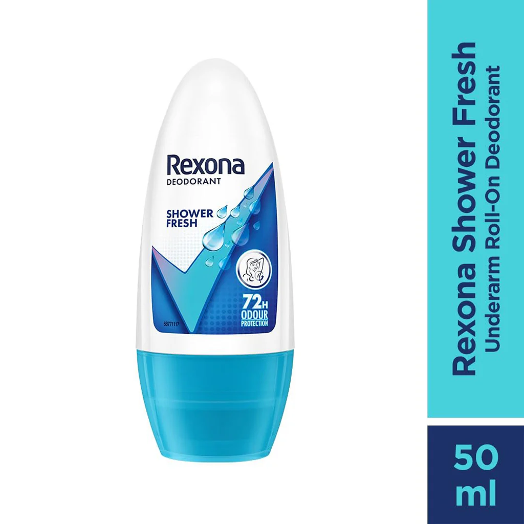 Rexona Shower Fresh Roll-On Deodorant for Women – 50ml - Image 2
