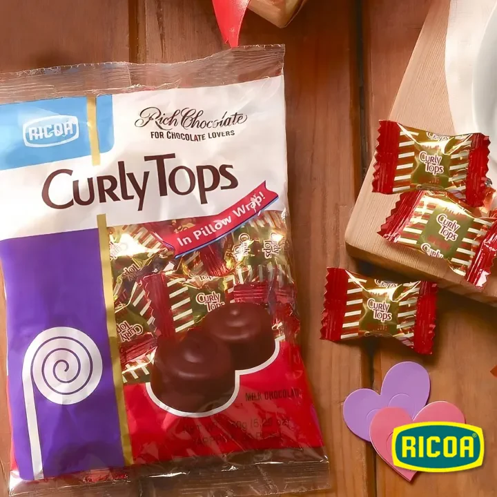 Ricoa Curly Tops Milk Chocolate - 150g - Image 3