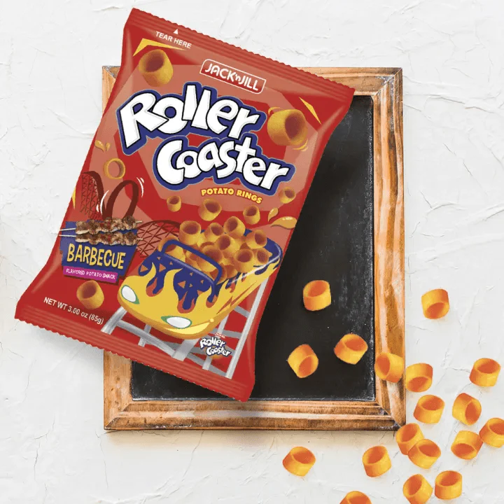 Roller Coaster Potato Rings Barbecue 85g - Jack n Jill - Image 2