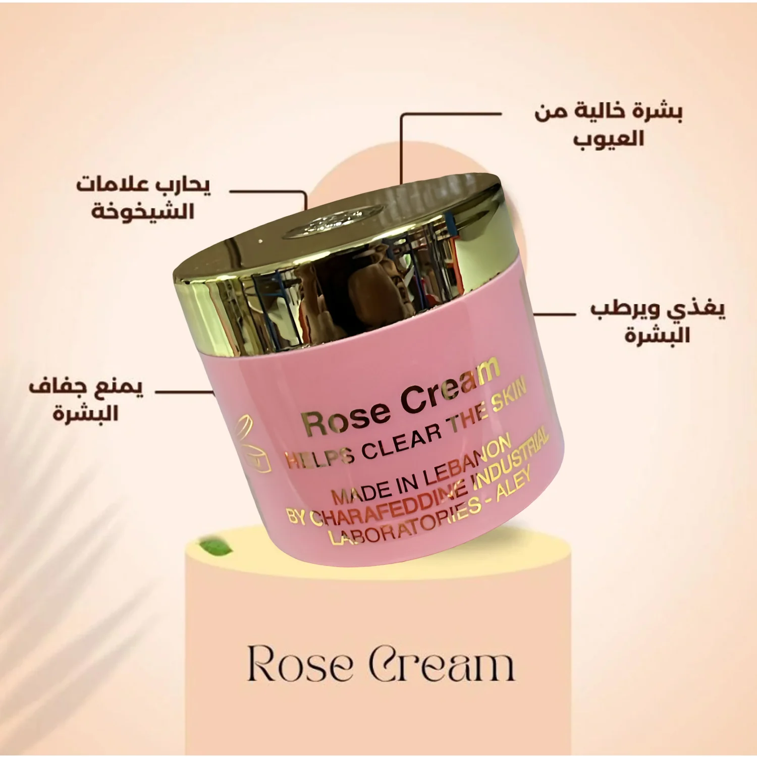 Rose Cream – Skin Brightening & Moisturizing Cream | 25g - Image 2