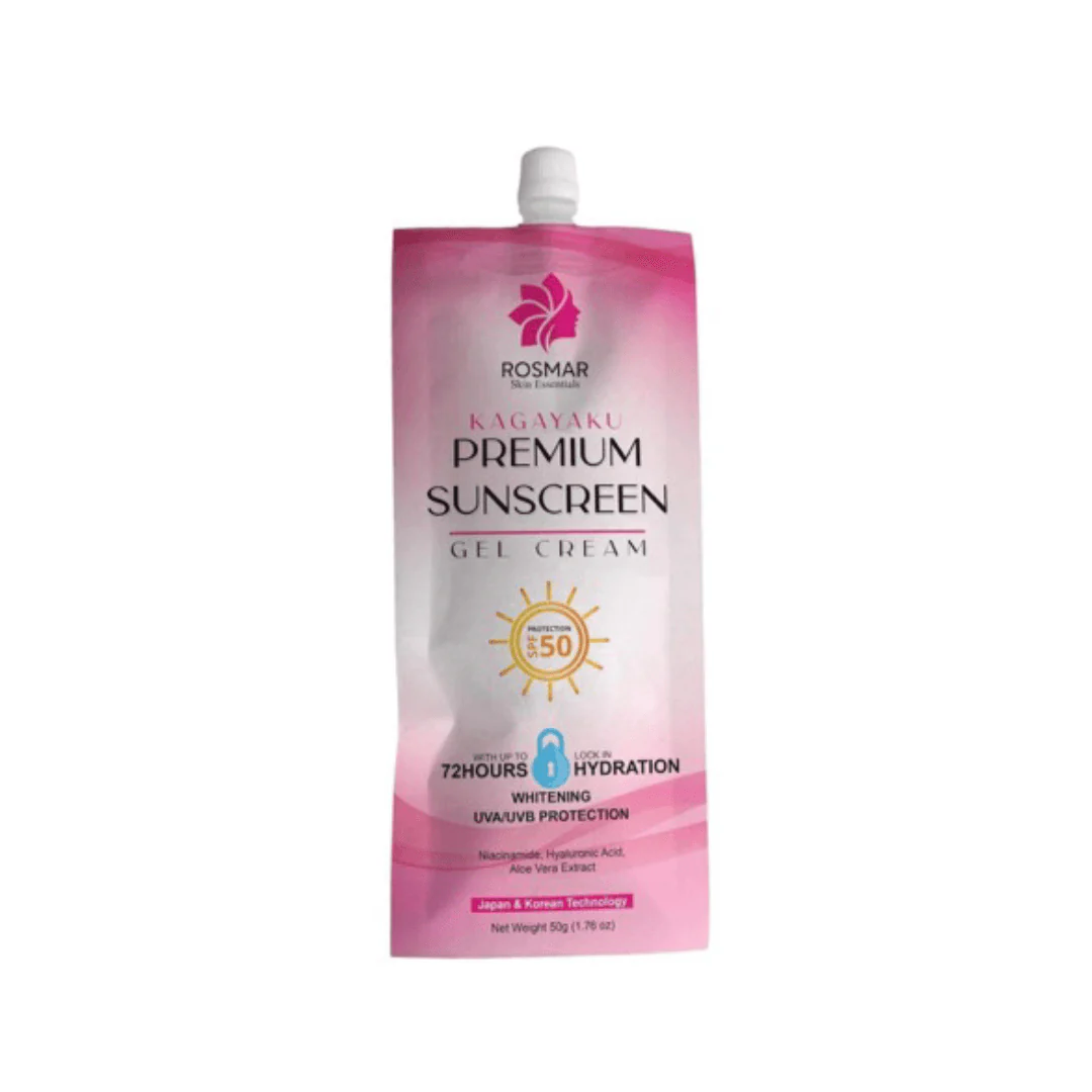Rosmar Kagayaku Premium Sunscreen Gel Cream SPF50 - 50g - Image 4