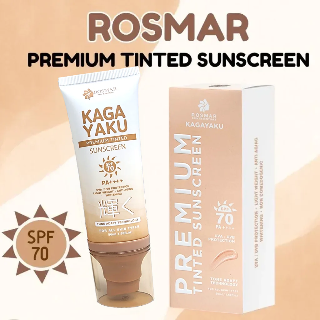 Rosmar Kagayaku Premium Tinted Sunscreen SPF 70 PA++++ - 50g
