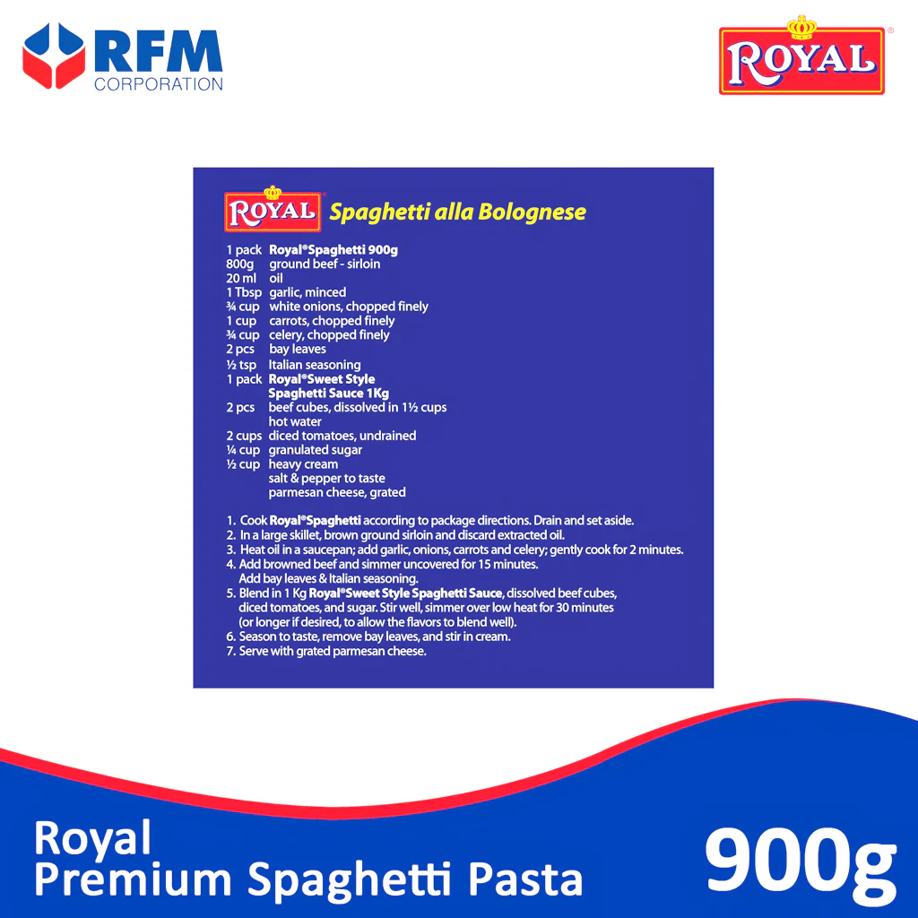 Royal Premium Spaghetti Pasta – 900g (Party Size) - Image 4