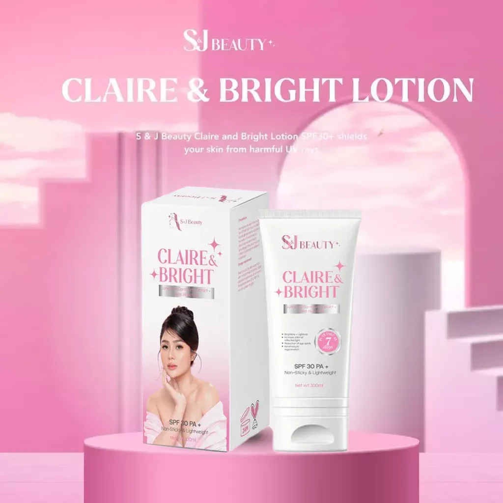 S&J Beauty Claire & Bright Lotion SPF 30+ - 100ml - Image 2