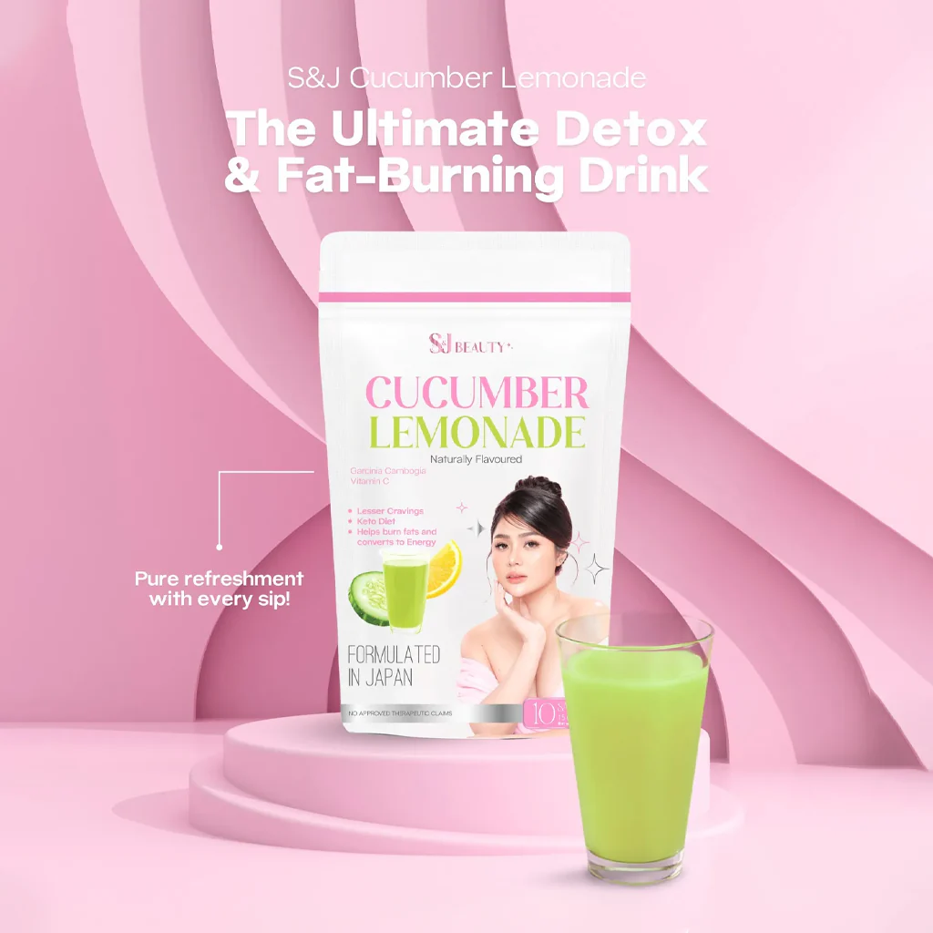 S&J Beauty Cucumber Lemonade – 15g x 10 Sachets (150g Total) - Image 4