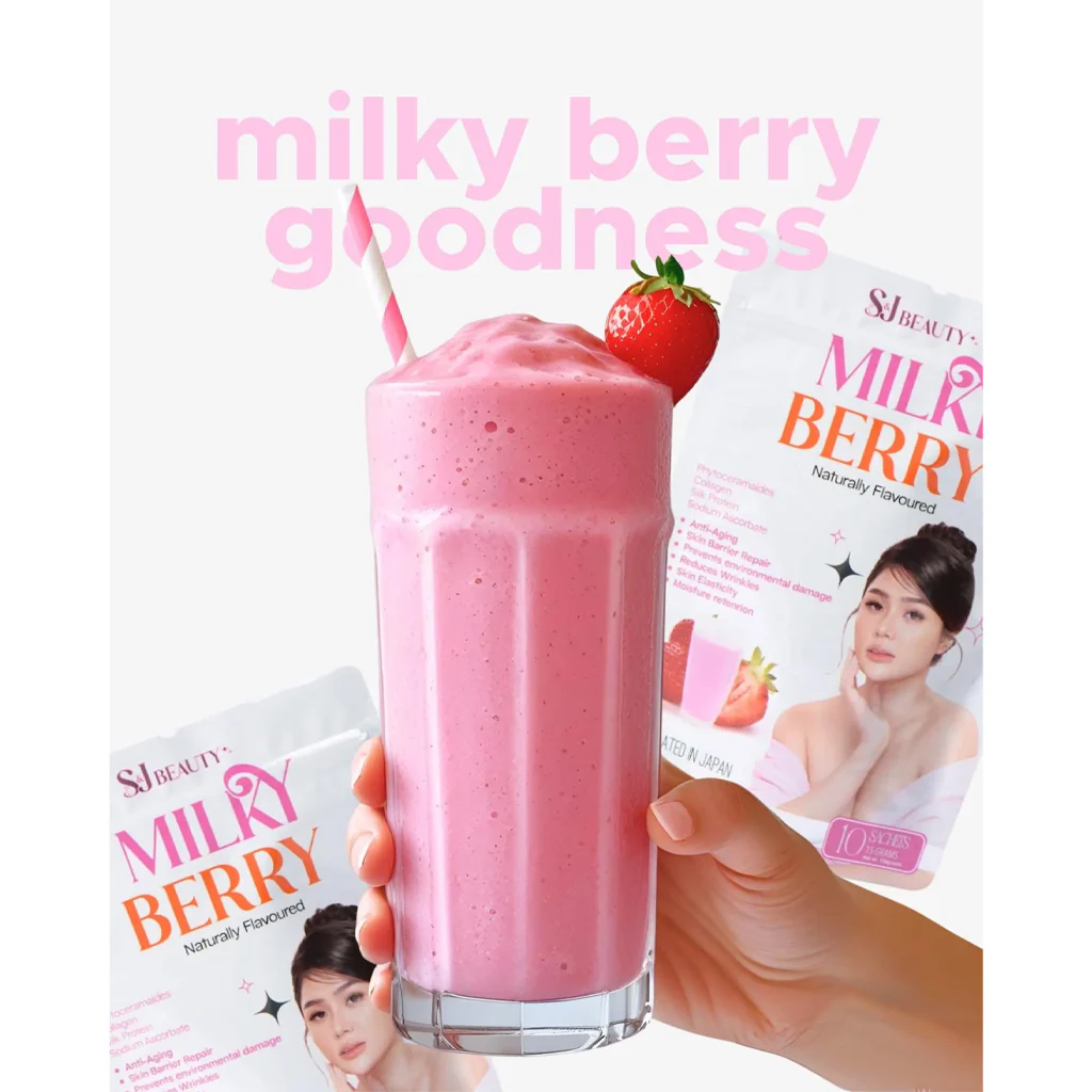 S&J Beauty Milky Berry – 15g x 10 Sachets (150g Total) - Image 5