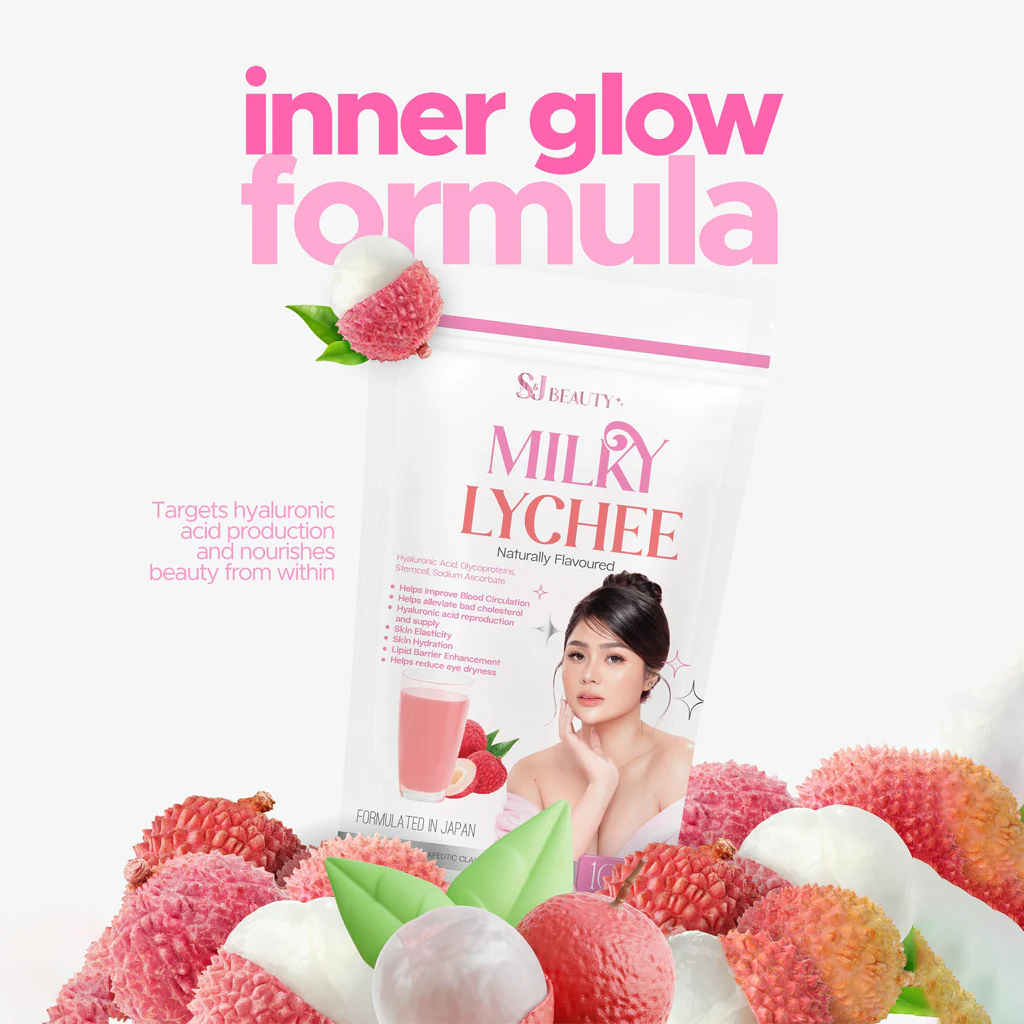 S&J Beauty Milky Lychee  15g × 10 Sachets (150g Total) - Image 2