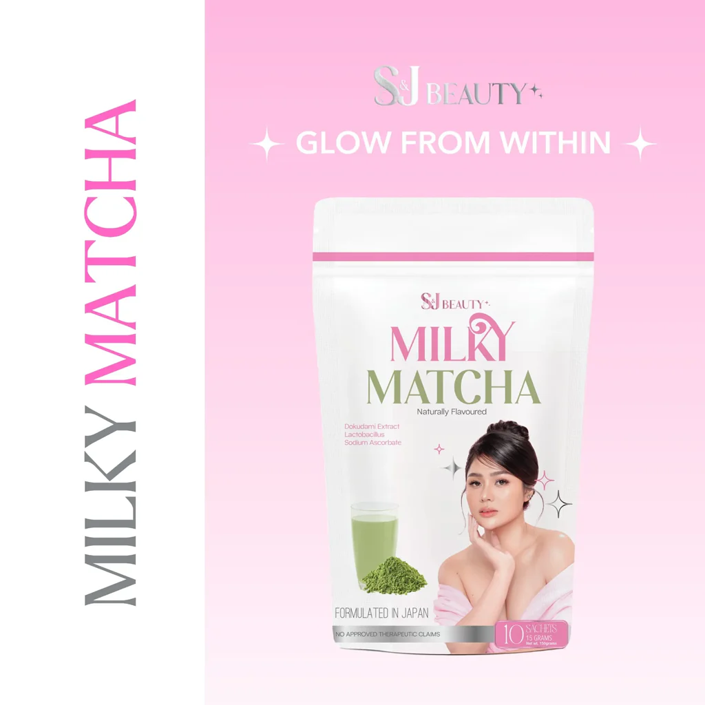 S&J Beauty Milky Matcha – 15g x 10 Sachets (150g Total)