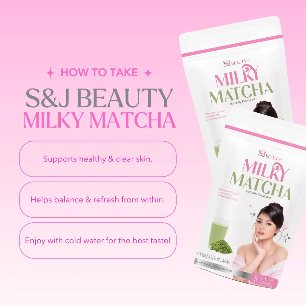 S&J Beauty Milky Matcha – 15g x 10 Sachets (150g Total) - Image 2