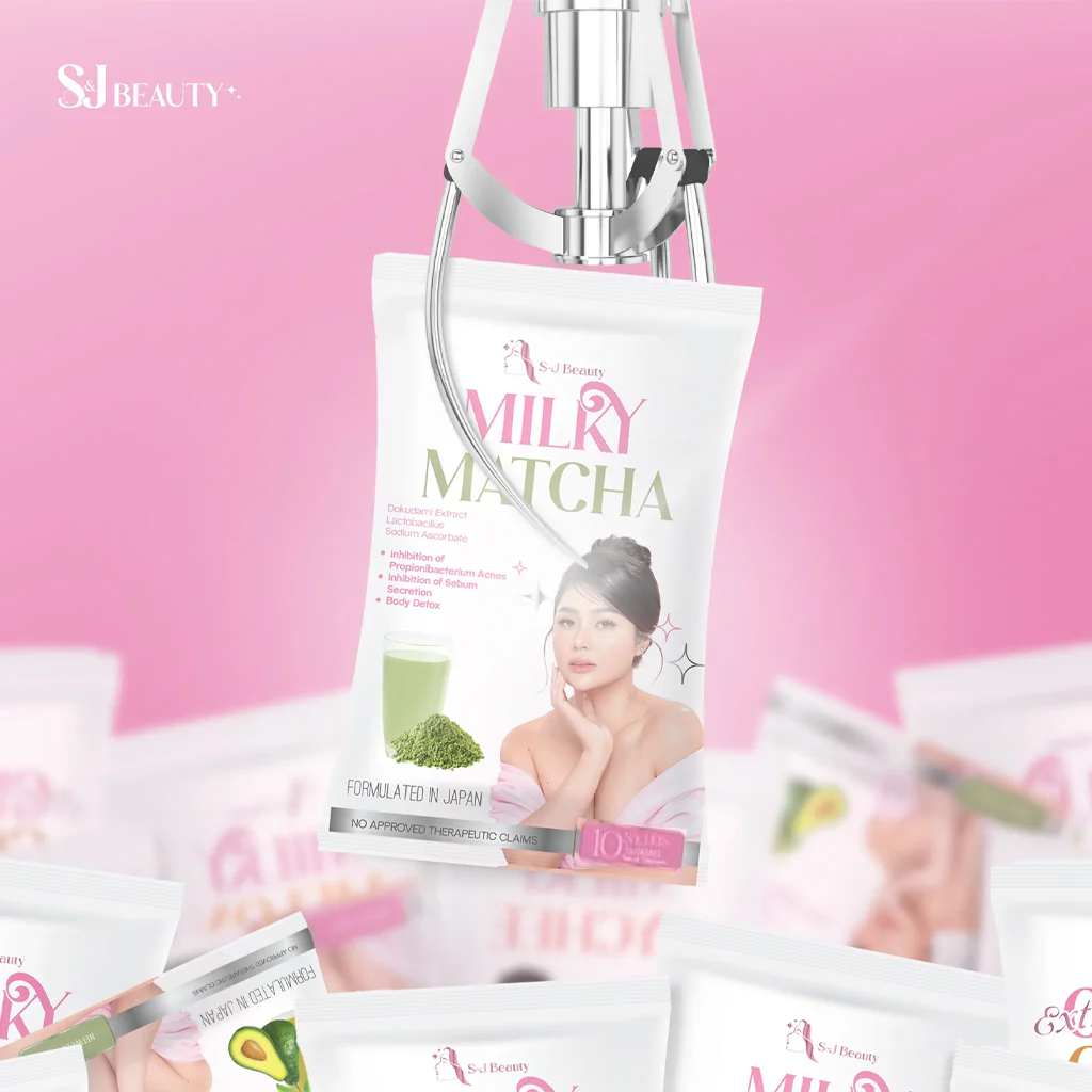 S&J Beauty Milky Matcha – 15g x 10 Sachets (150g Total) - Image 3