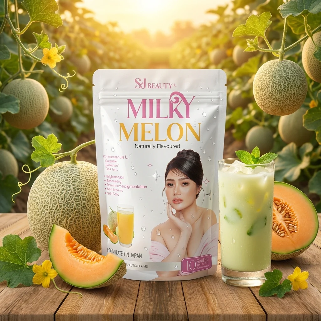 S&J Beauty Milky Melon – 15g x 10 Sachets (150g Total) - Image 4