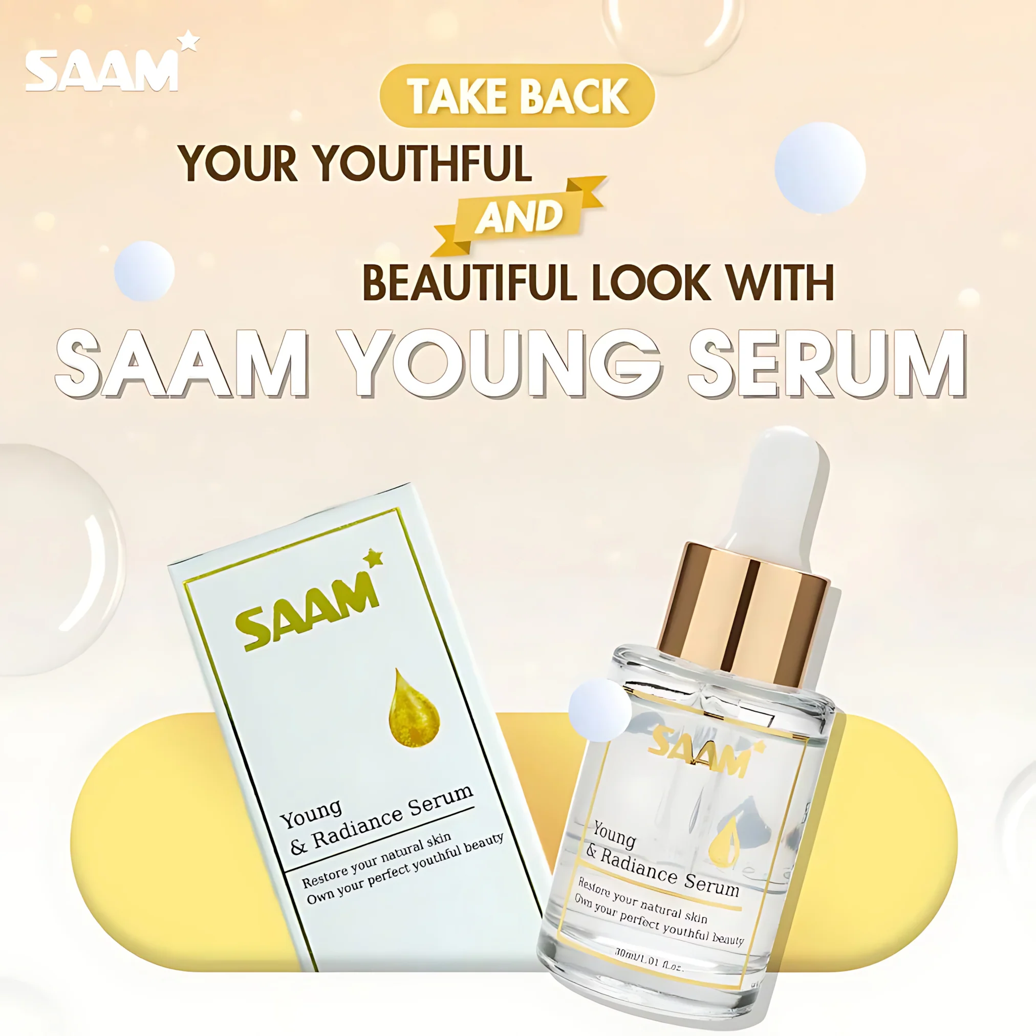 SAAM Young & Radiance Serum – 30ml - Image 2