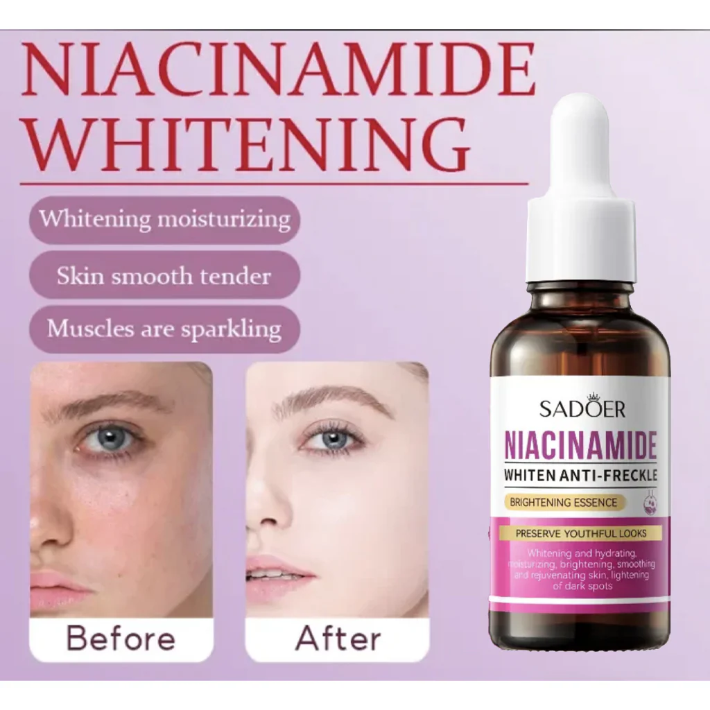 Sadoer Niacinamide Whiten Anti-Freckle Brightening Essence – 30ml - Image 4