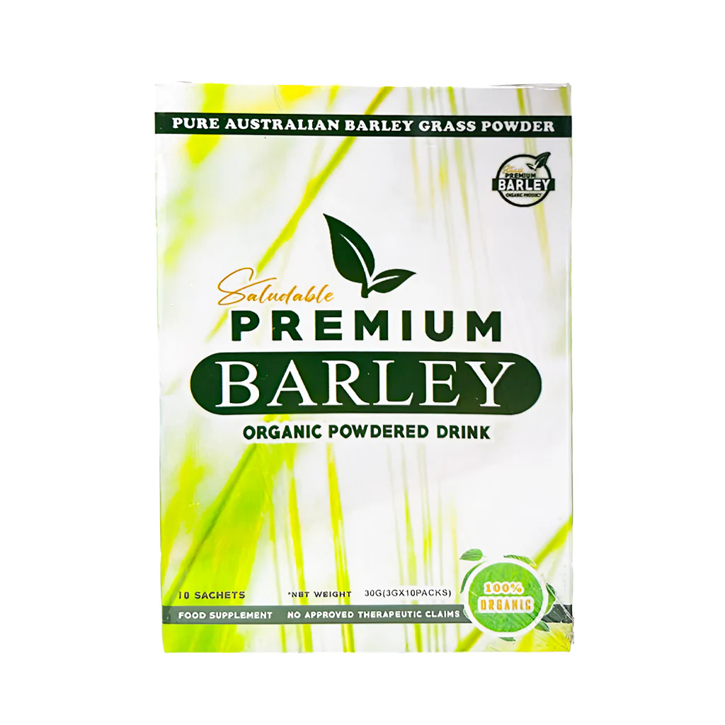 Saludable Premium Barley – Organic Powdered Drink (3g x 10 Sachets)