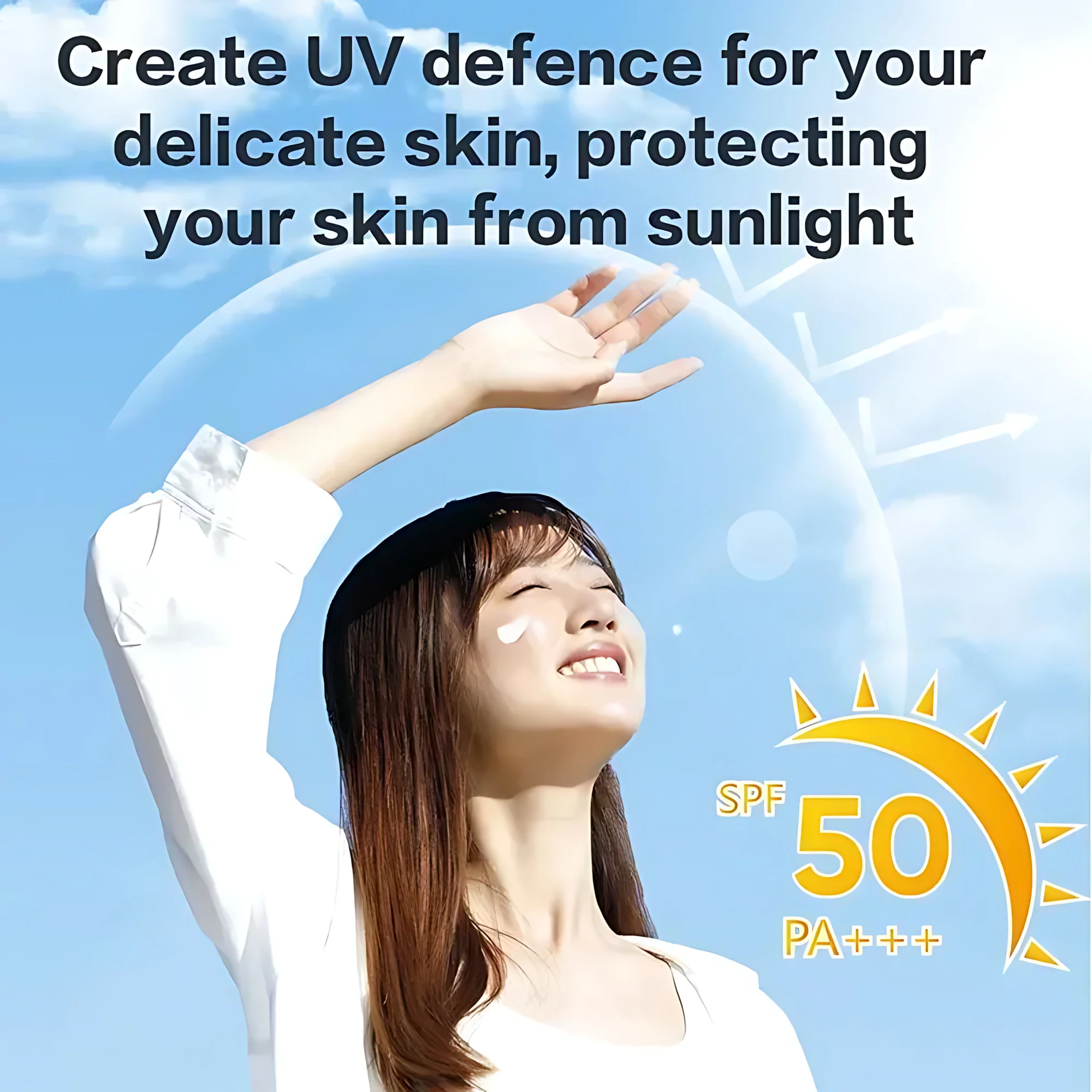 Saludent Brightening Sakura Brightening Glowing Cream SPF50 PA+++ – 100g - Image 8