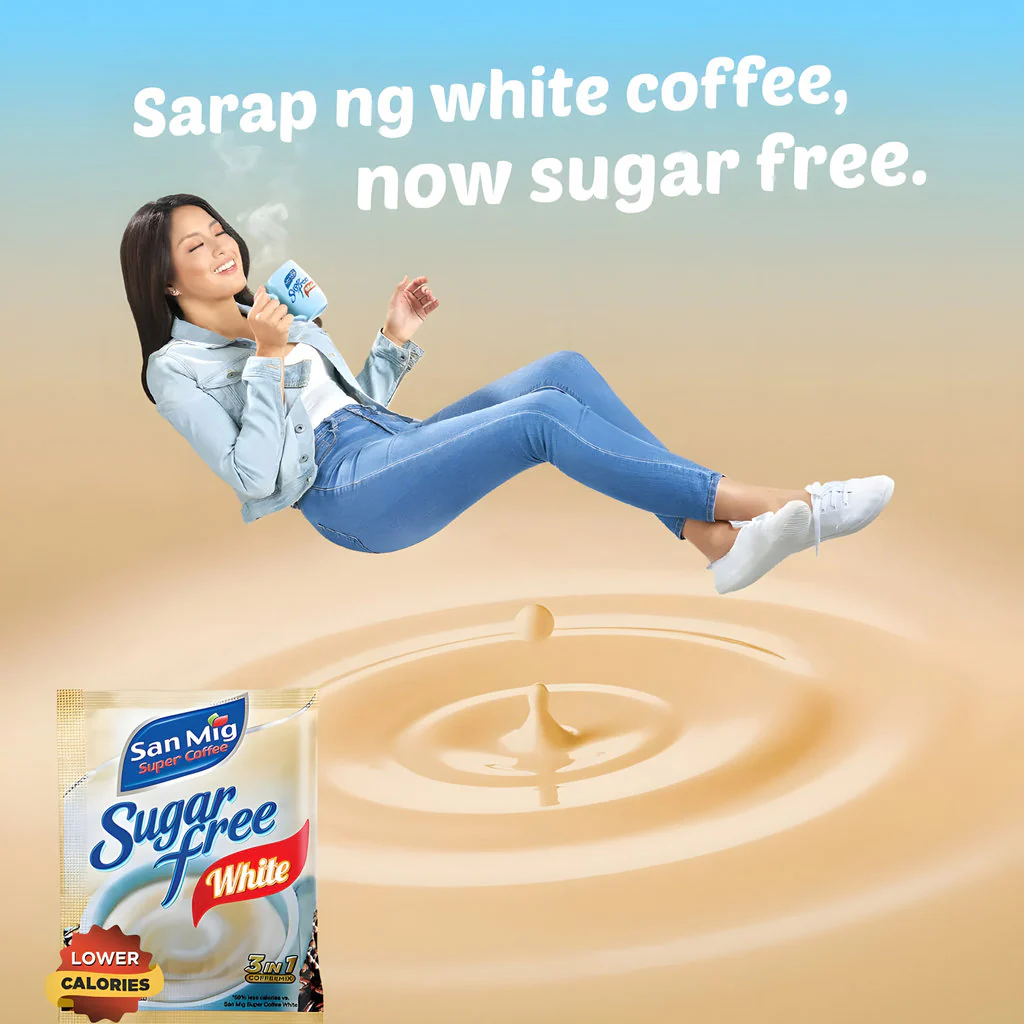 San Mig Super Coffee Sugar-Free White 3-in-1 Mix (10g x 10 Sachets | 100g Total) - Image 4