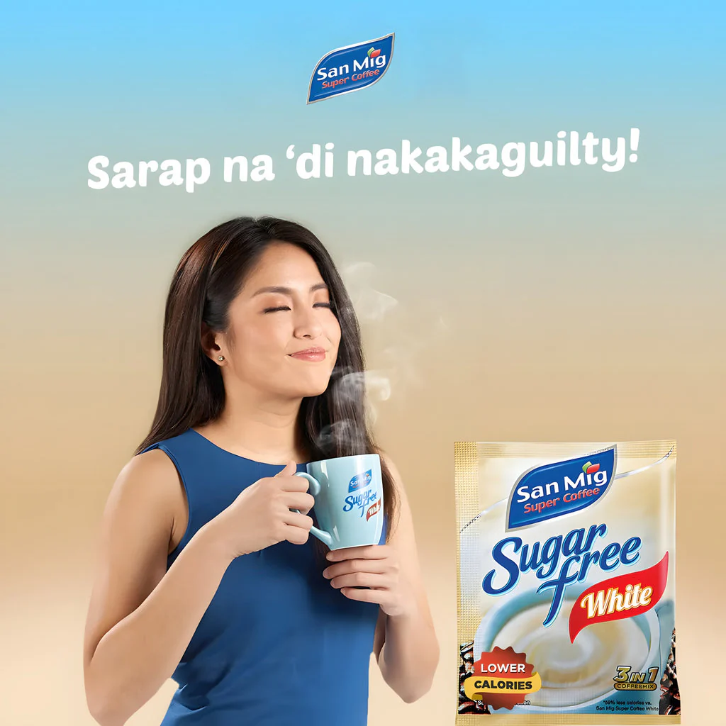 San Mig Super Coffee Sugar-Free White 3-in-1 Mix (10g x 10 Sachets | 100g Total) - Image 5