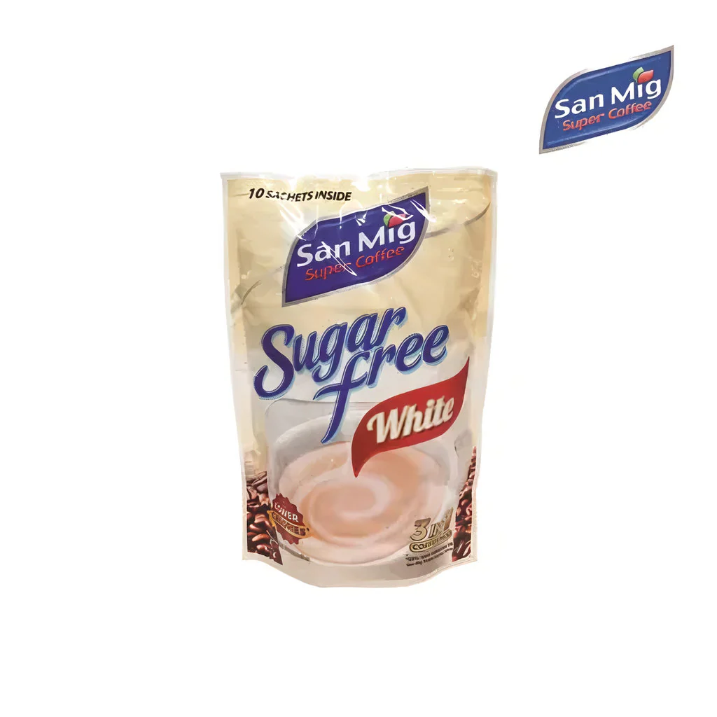 San Mig Super Coffee Sugar-Free White 3-in-1 Mix (10g x 10 Sachets | 100g Total) - Image 9