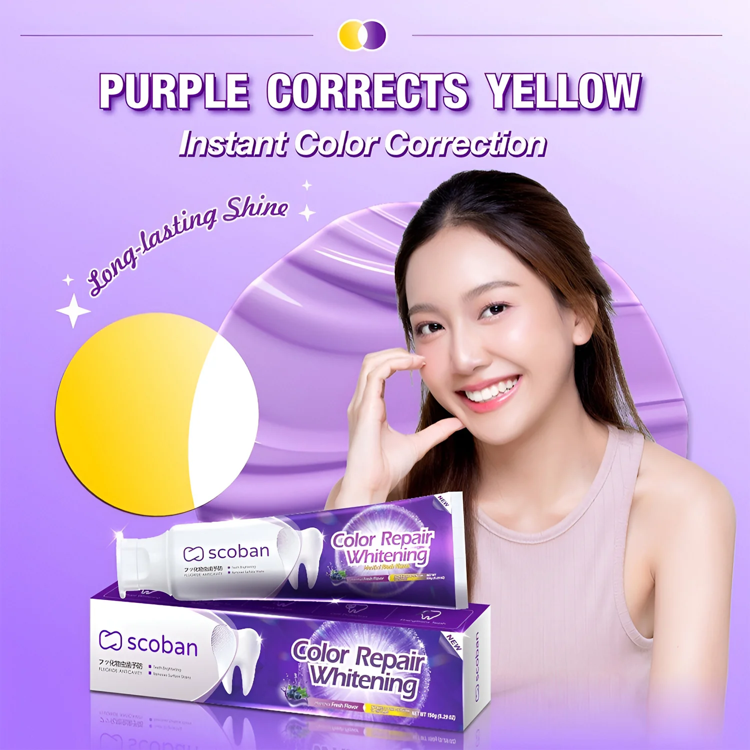 Scoban Color Repair Whitening Toothpaste – 150g - Image 5