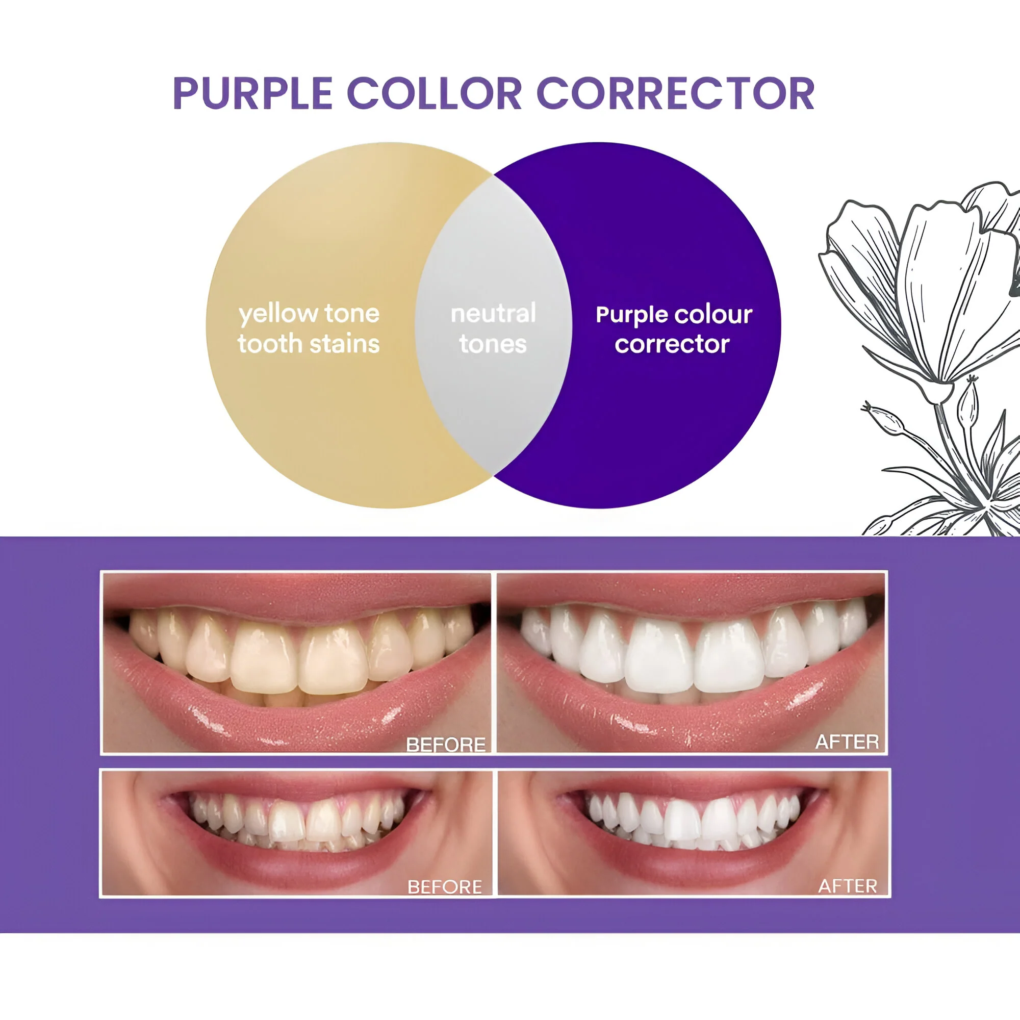 Scoban Purple Tooth Whitening Powder - 30g - Image 4