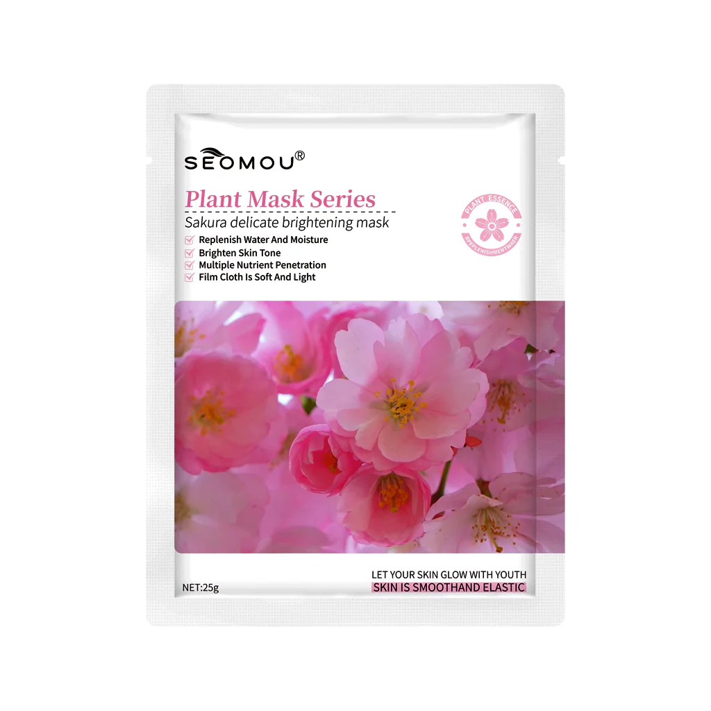 SEOMOU Sakura Delicate Brightening Korean Sheet Mask – 25g - Image 5