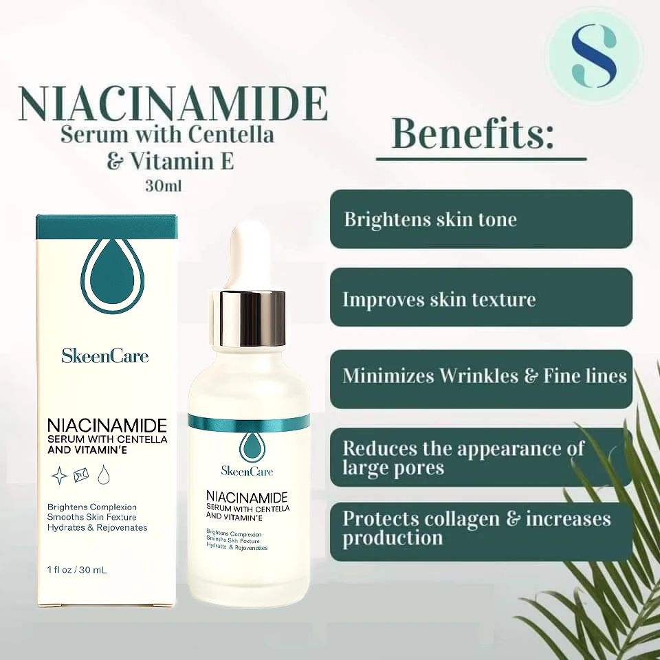 SkeenCare Niacinamide Serum with Centella and Vitamin E - 30g - Image 6