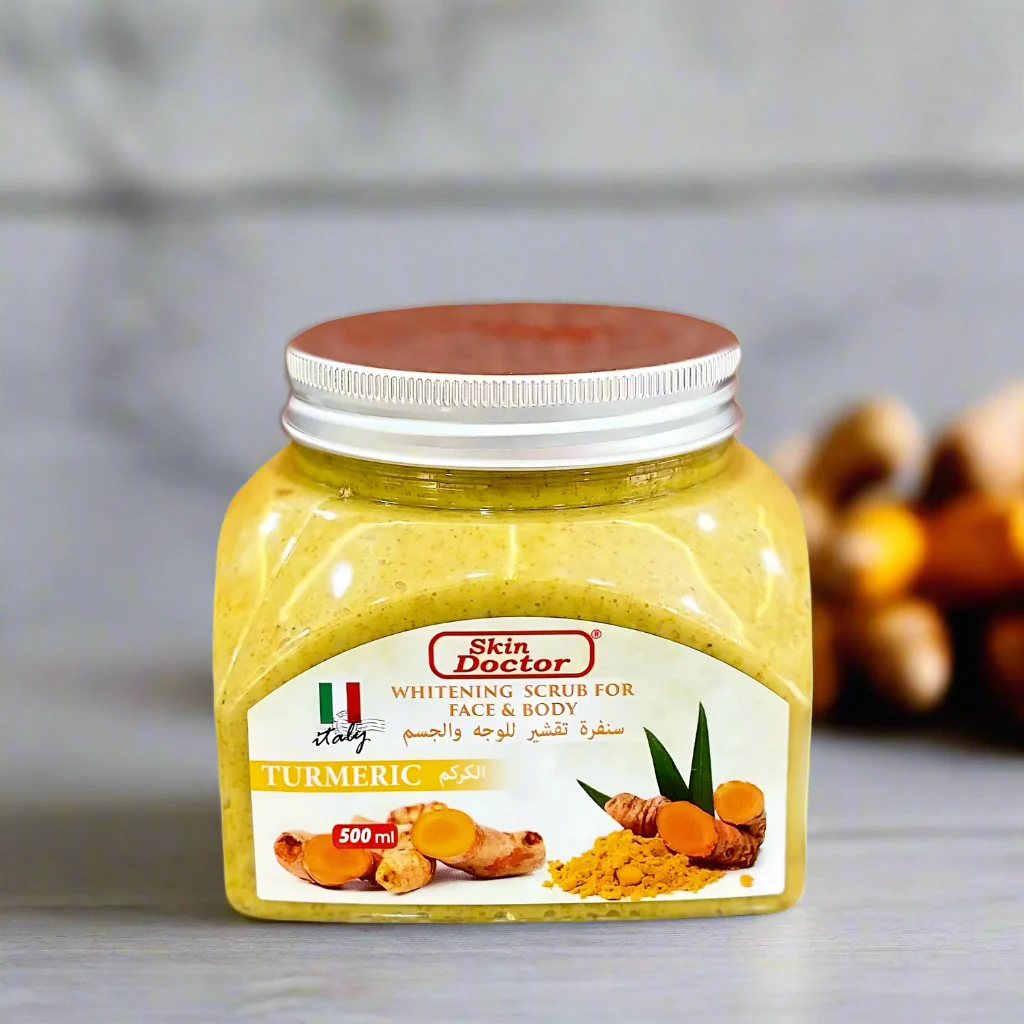 Skin Doctor Whitening Scrub For Face & Body - Turmeric 500ml - Image 5