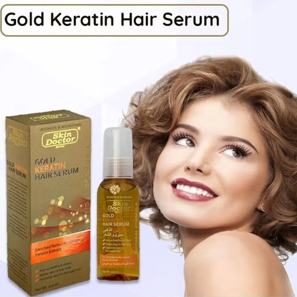 Skin Doctor Gold Keratin Hair Serum – 100ml - Image 8