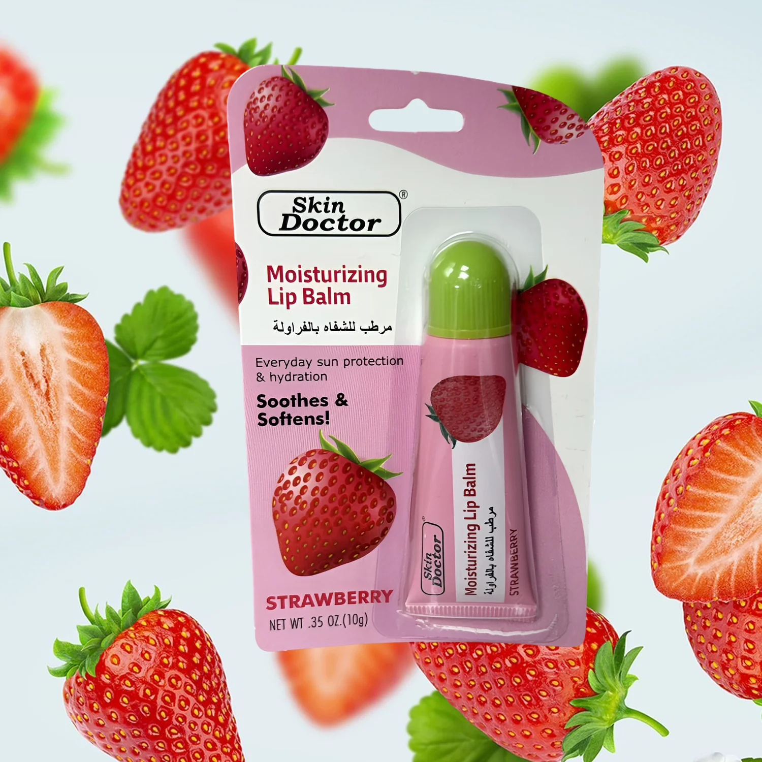 Skin Doctor Moisturizing Lip Balm – Strawberry Flavor -10g - Image 4