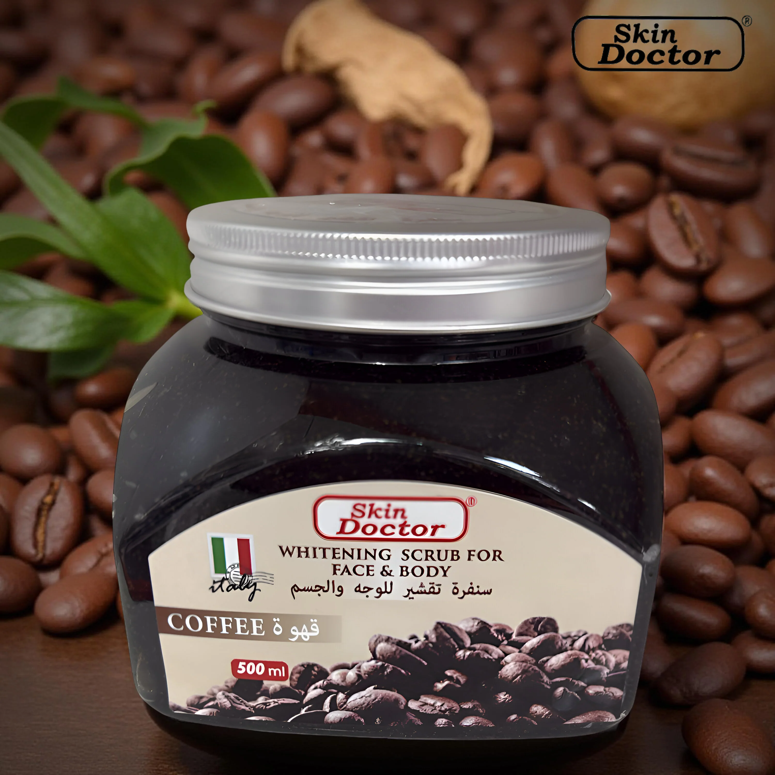 Skin Doctor Whitening Scrub For Face & Body - Coffee 500ml - Image 2