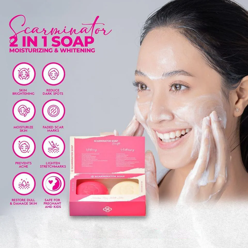 Skin Sensation Scarminator 2 In 1 Soap - 2 X 100g - Image 3