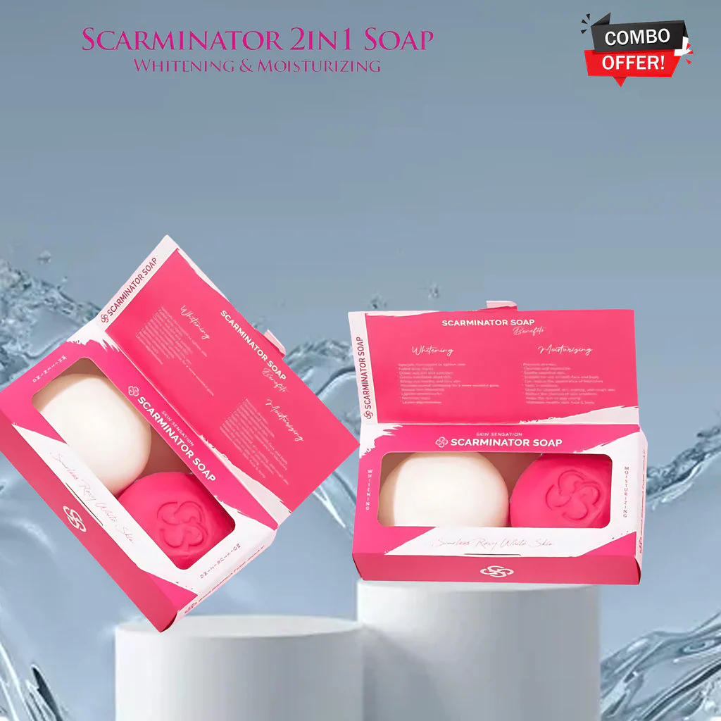 Skin Sensation Scarminator 2-in-1 Soap – Combo Pack (4 x 100g, Total 400g) - Image 3