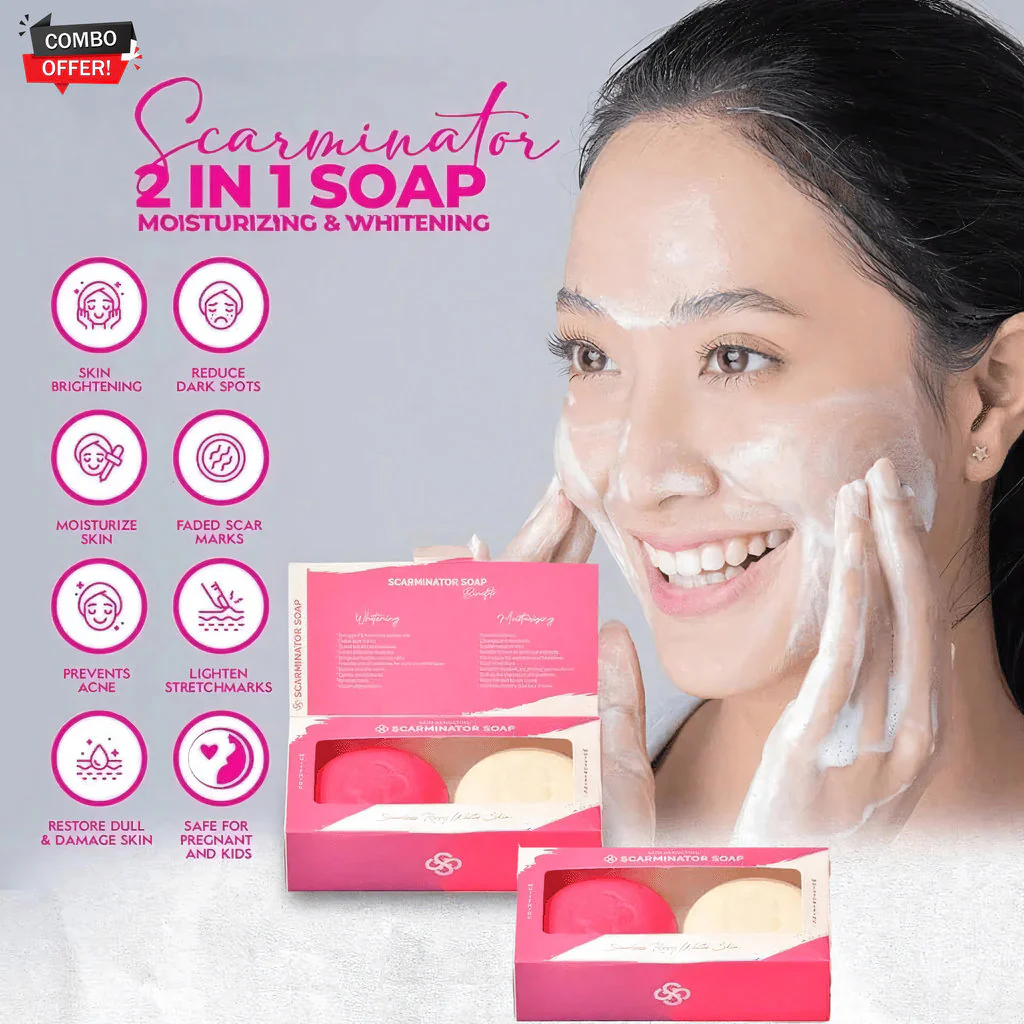 Skin Sensation Scarminator 2-in-1 Soap – Combo Pack (4 x 100g, Total 400g) - Image 4