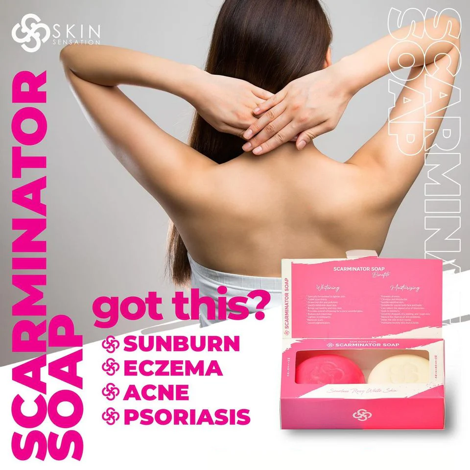 Skin Sensation Scarminator 2-in-1 Soap – Combo Pack (4 x 100g, Total 400g) - Image 6