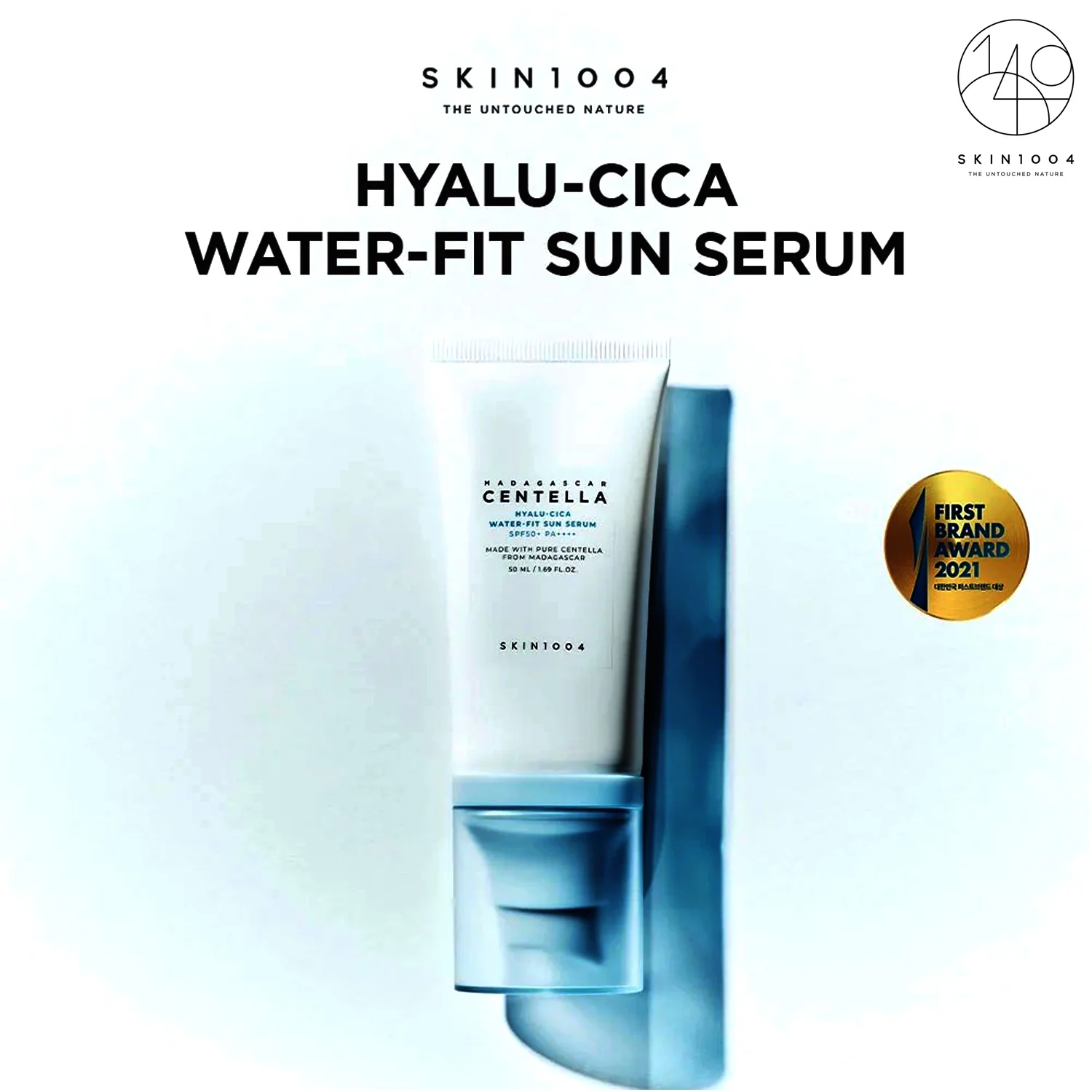 SKIN1004 Madagascar Centella Hyalu-Cica Water-Fit Sun Serum SPF50+ PA++++ – 50ml - Image 6