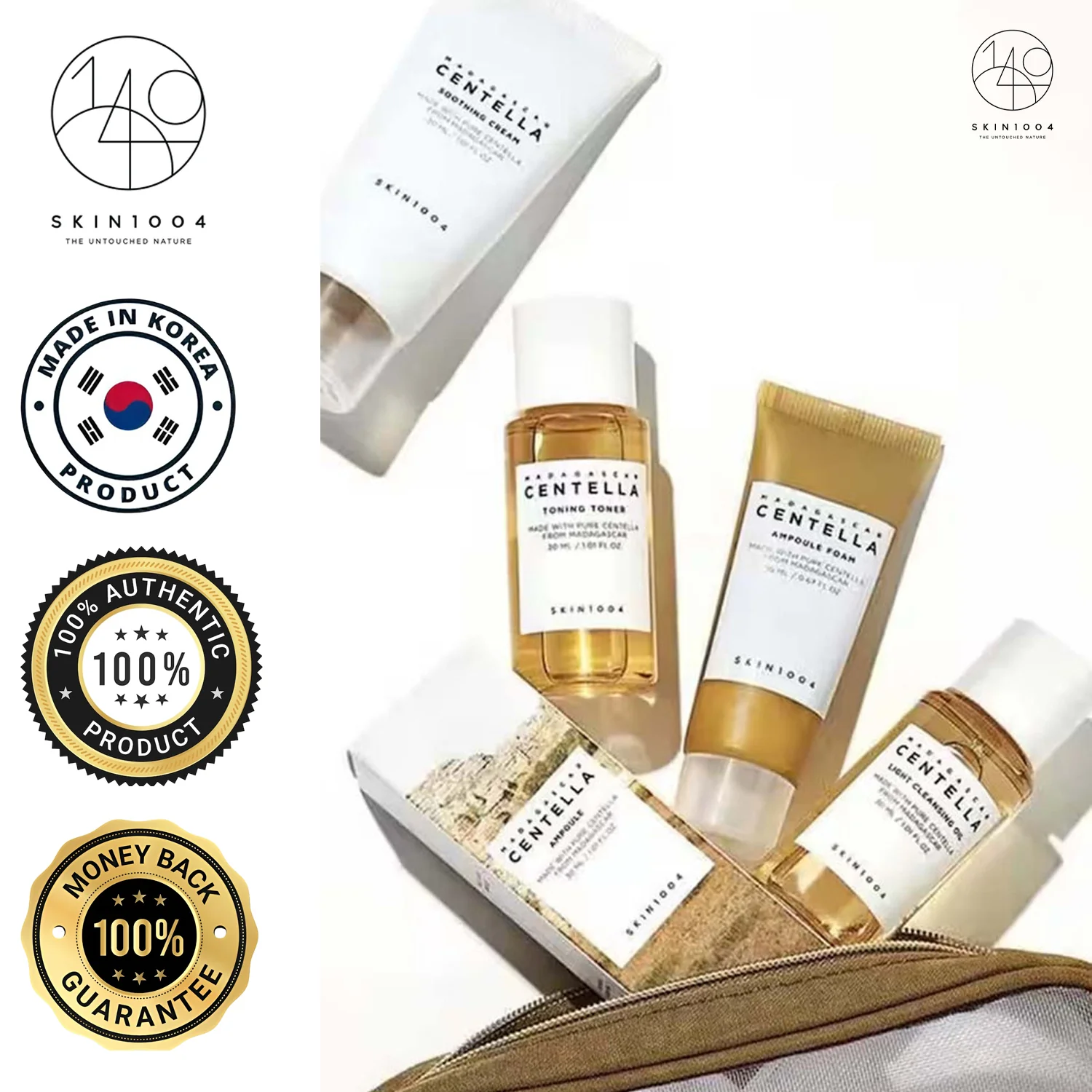 SKIN1004 Madagascar Centella Travel Kit – 5 Step Mini Skincare Set - Image 3