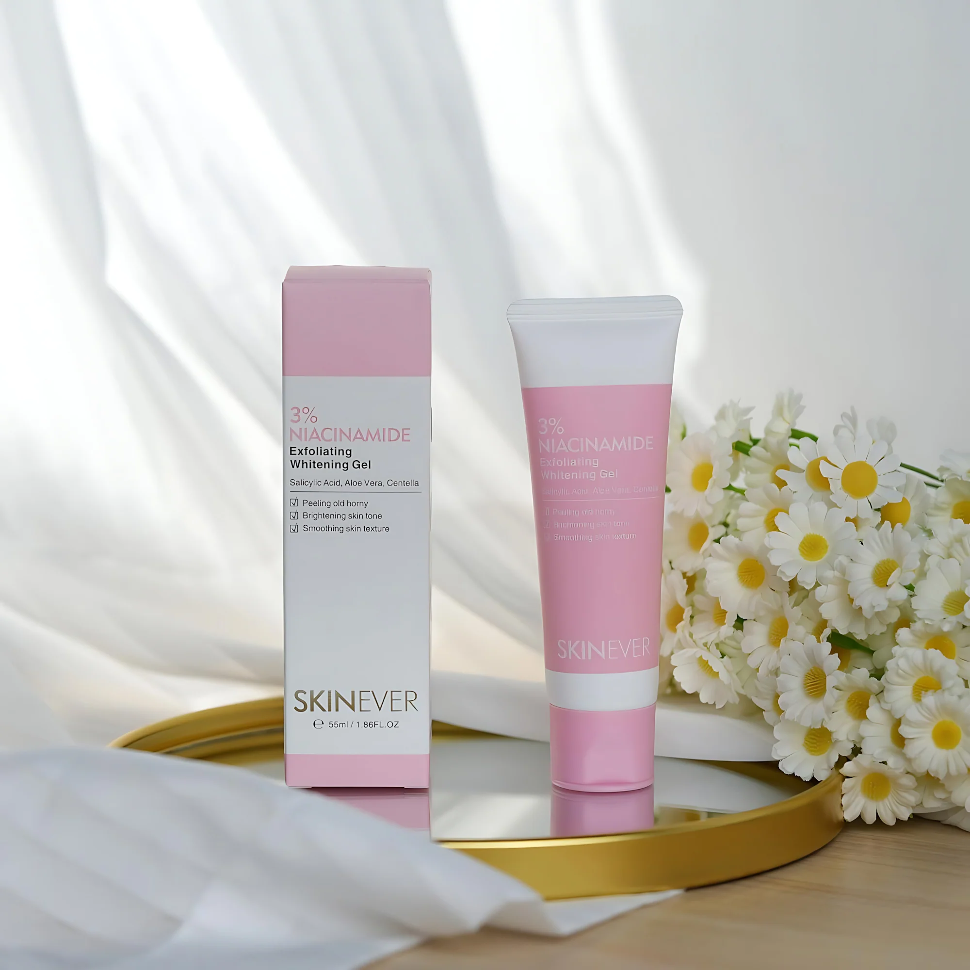 SKINEVER 3% Niacinamide Exfoliating Whitening Gel – 55ml - Image 10