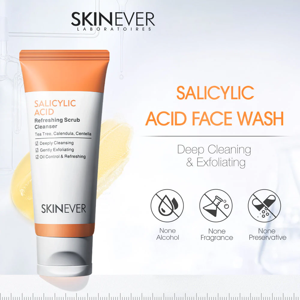 Skinever Salicylic Acid Refreshing Scrub Cleanser - 75ml - Image 7