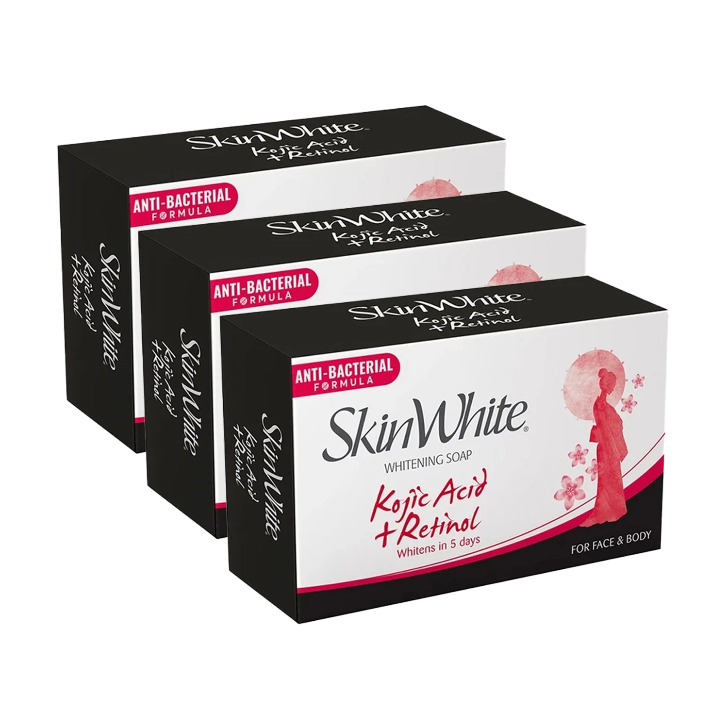 SkinWhite Whitening Soap Kojic Acid - 90g (2+1) Free - Image 2